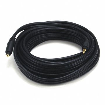 A/V Cable 3.5mm M/F Ext Cble Blk 25ft