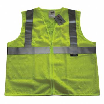 Safety Vest Yellow/Green L Zipper