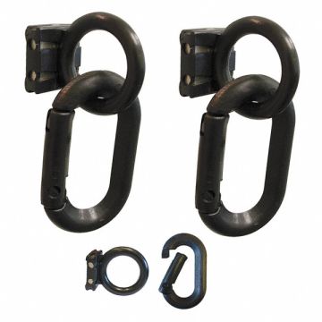 Magnet Ring/Carabiner Kit Black PK2