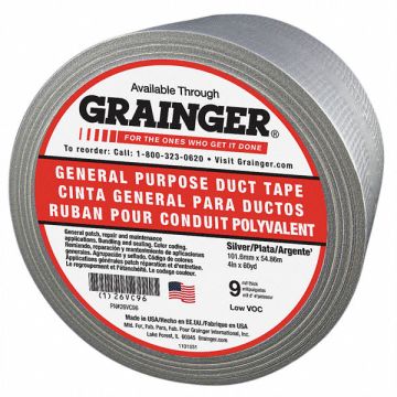 Duct Tape Gray 4 in x 60 yd 9 mil