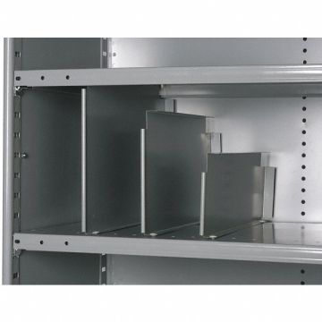 Shelf Divider 24inx12in Steel PK12