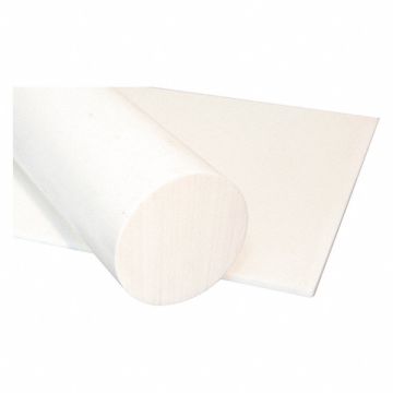 PlasticRod Polyester 1/2 Dia 3ftL White