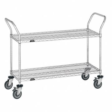 Utility Cart Cap 400 Lb 36x18 2 Shelves