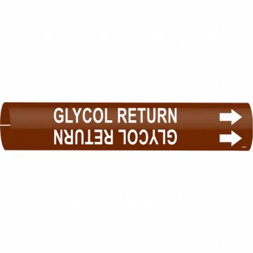 Pipe Marker Glycol Return