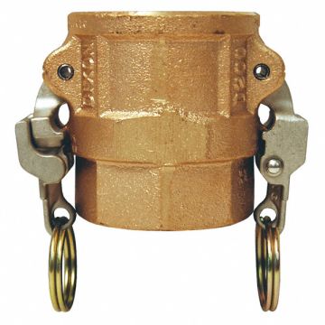 Cam and Groove Coupling 1-1/2 Brass