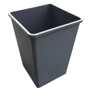 Trash Can Square 50 gal Gray