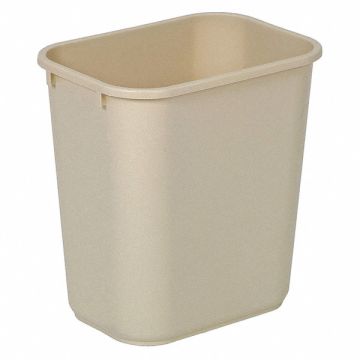 D2128 Wastebasket Rectangular 3-1/2 gal Beige