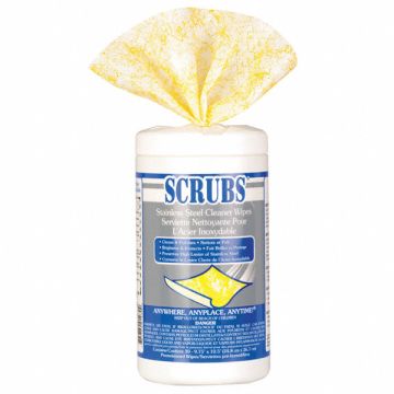 SS Cleaner Wipes 10 1/2 x9 3/4 30ct PK6