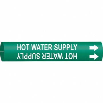 Pipe Mrkr Hot Watr Spply 7/8in H 7/8in W