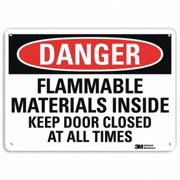 Danger Sign 7 in x 14 in Aluminum