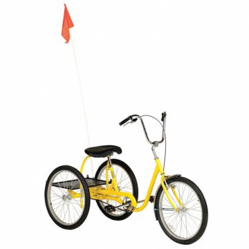 Tricycle 350 lb Cap. Yellow 24 Wheel