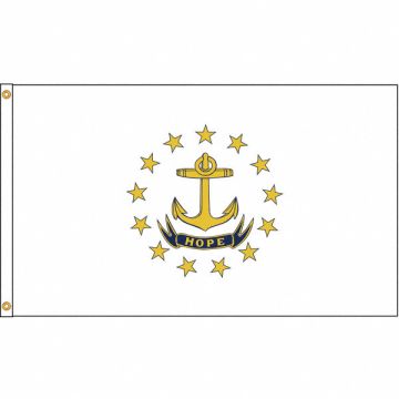 D3771 Rhode Island Flag 4x6 Ft Nylon