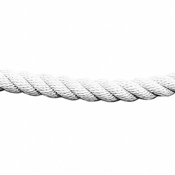Barrier Rope 1-1/2 In x 6 ft White