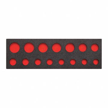 Black/Red Tool Storage Foam Inserts Poly