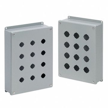 Pushbutton Enclosure 12.50 in H 5 Holes