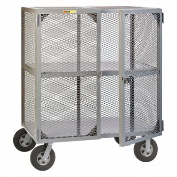 Security Cart 27 W x 48 D Gray Stel