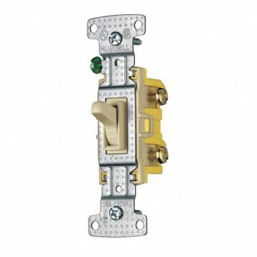 Wall Switch 15A Ivory 1-Pole Type 1/2 HP