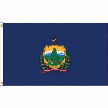 D3772 Vermont Flag 5x8 Ft Nylon