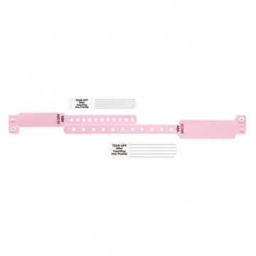 ID Wristband Set Vinyl Pink PK300