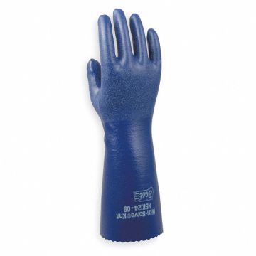 D0482 Chemical Resistant Gloves Blue Sz 9 PR