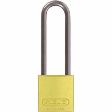 D8953 Lockout Padlock KA Yellow 1-1/2 H