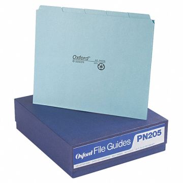 File Guide Set Write-On Tabs Blue PK100