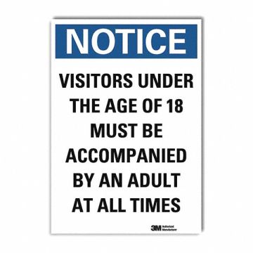 Notice Sign 7inx5in Reflective Sheeting