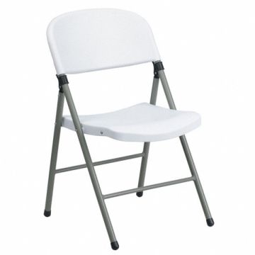 White Plastic Folding Chair