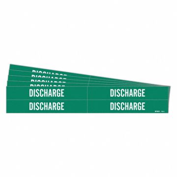 Pipe Marker Adhesive White Discharge PK5