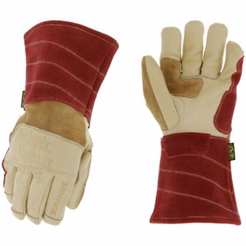 Welding Gloves Tan/Red 9 PR