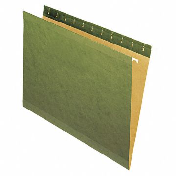 Hanging File Folder Std Green PK25
