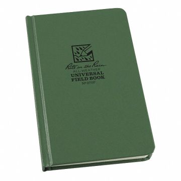All Weather Notebook Green Cover Color