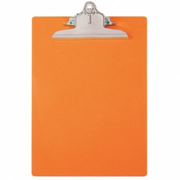 Clipboard Letter Size Plastic Orng