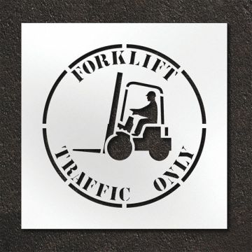 Pavement Stencil Forklift Traffic Only