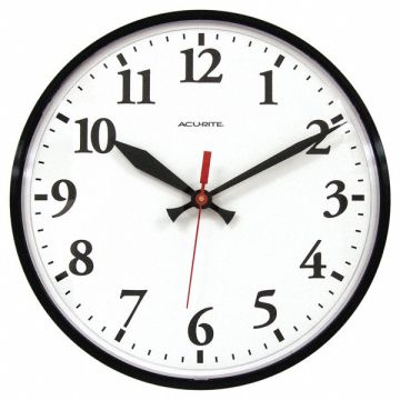 Indoor/Outdoor Basic Clock 12.5 Black