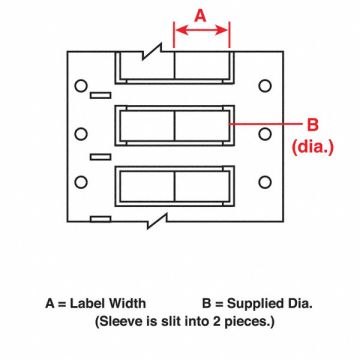 Wire Marking Sleeves 1 in W 0.439 in L