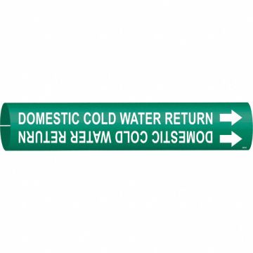 Pipe Marker Domestic Cold Water Return