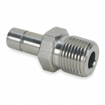 Tube End Adapter SS A-LOKxM 3/8Inx1/2In