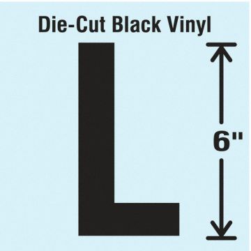 Die Cut Letter Label L