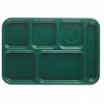 Tray w/ Compartments 10x14 Green