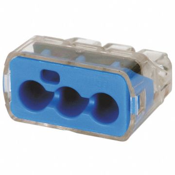 Push-In Connector Blue 14AWG 10 AWG PK50