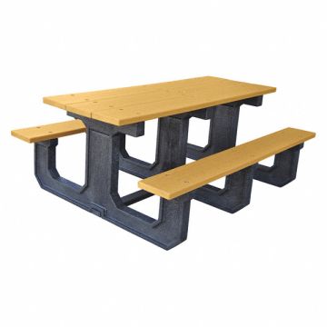 Picnic Table Cedar 96 in W Rectangular