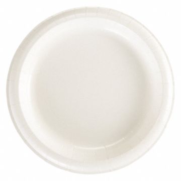Paper Plate 8 1/2 in White PK500