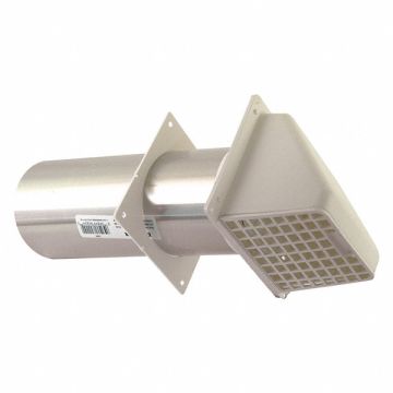 Wide Mouth Vent Hood Aluminum 4 W