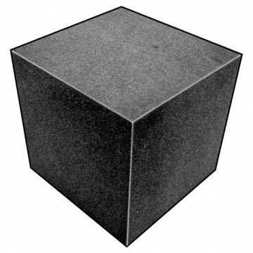 Foam Cube Polyether Charcoal 7 In Sq