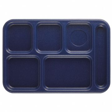 Tray w/ Compartments 10x14 Navy Blue