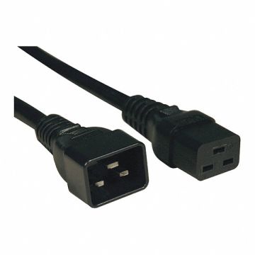 Power Cord HD C19 to C20 20A 12AWG 6ft