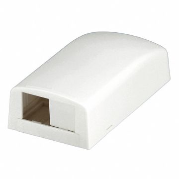 Surface Mount Box Mini Com 2Port Off Wht