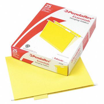 Hanging File Folders Yellow PK25