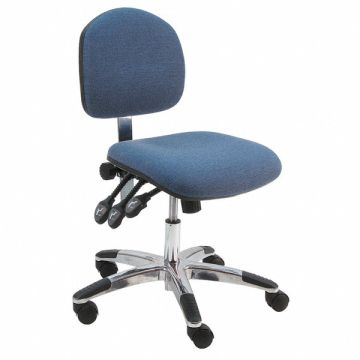 Task Chair Fabric Blue 18 to 23 Seat Ht